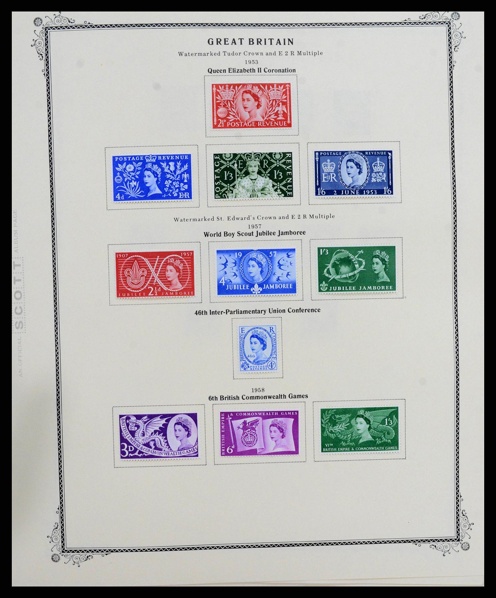38364 0004 - Postzegelverzameling 38364 Engeland en kanaaleilanden 1949-2001.