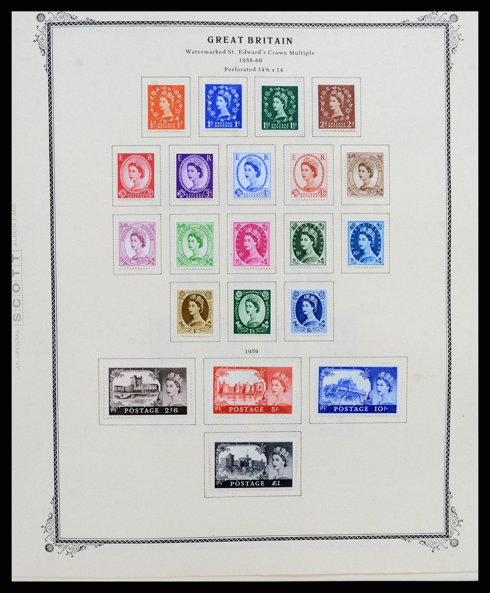 38364 0006 - Postzegelverzameling 38364 Engeland en kanaaleilanden 1949-2001.