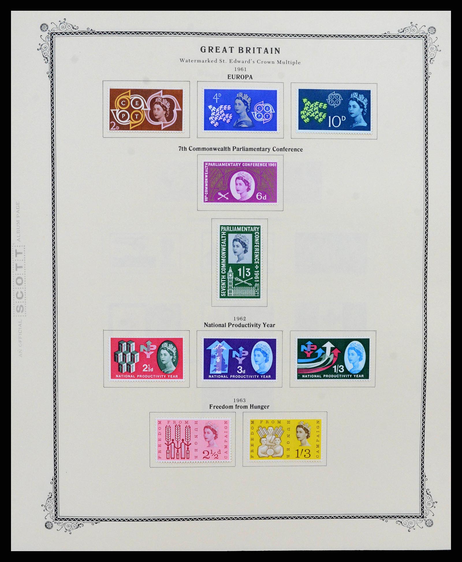 38364 0011 - Postzegelverzameling 38364 Engeland en kanaaleilanden 1949-2001.