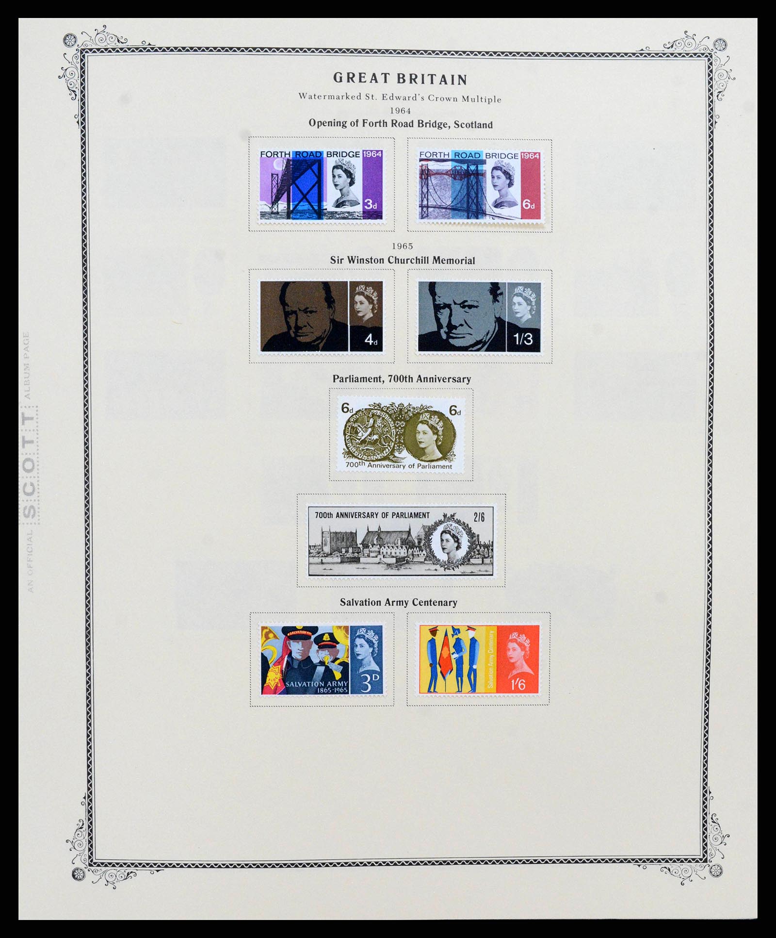 38364 0014 - Postzegelverzameling 38364 Engeland en kanaaleilanden 1949-2001.