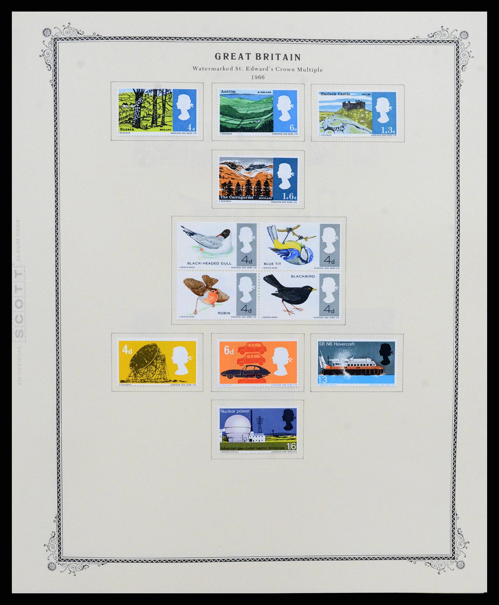 38364 0021 - Postzegelverzameling 38364 Engeland en kanaaleilanden 1949-2001.