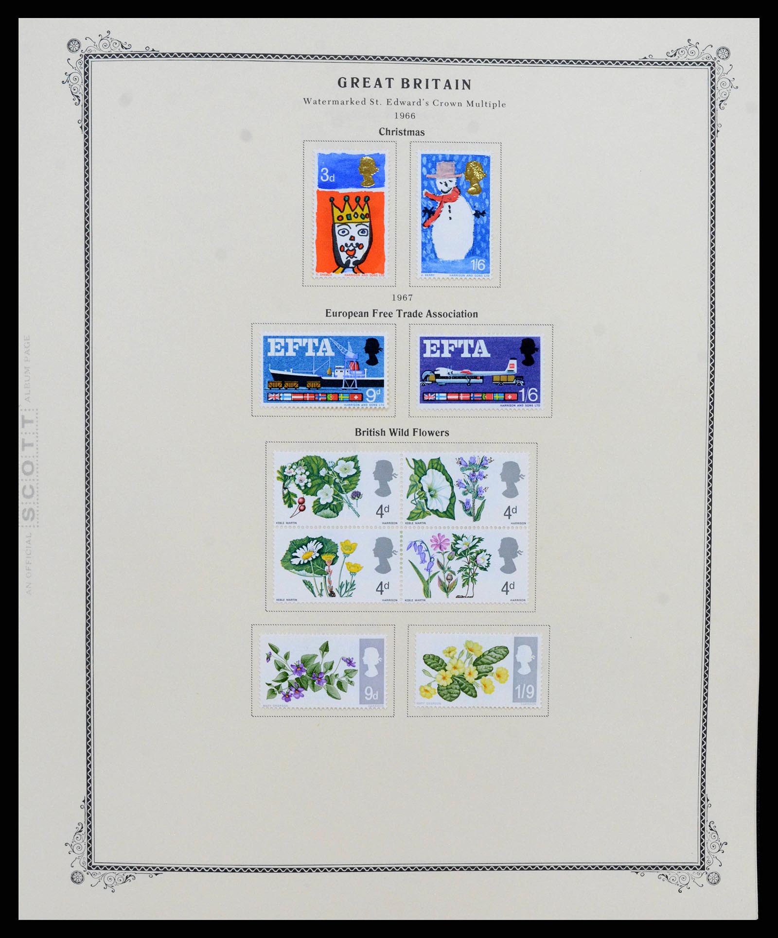 38364 0023 - Postzegelverzameling 38364 Engeland en kanaaleilanden 1949-2001.