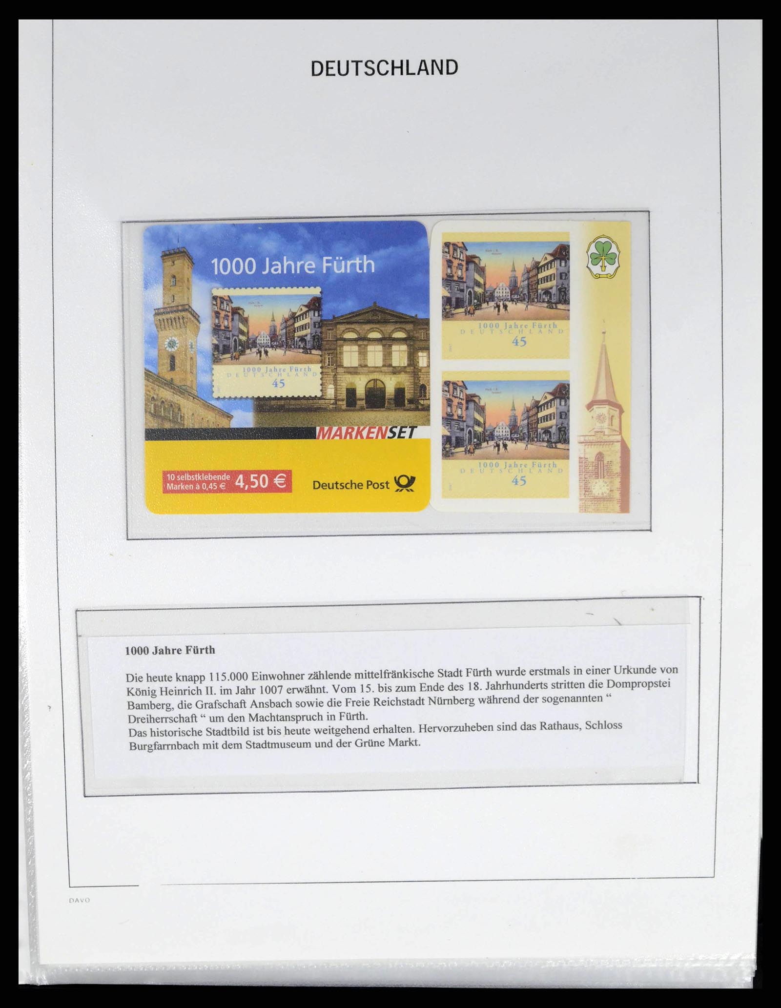 38369 0014 - Postzegelverzameling 38369 Duitsland postzegelboekjes 2001-2012.