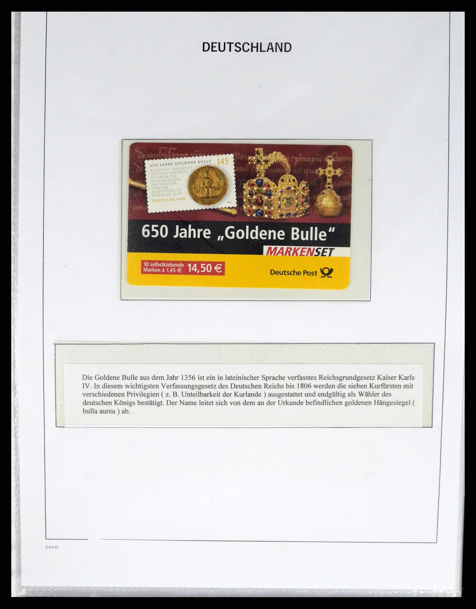 38369 0019 - Postzegelverzameling 38369 Duitsland postzegelboekjes 2001-2012.