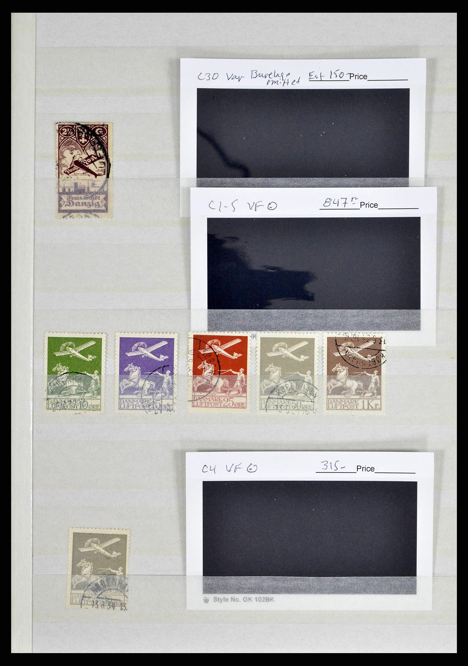 38370 0003 - Postzegelverzameling 38370 Wereld dure luchtpostzegels 1920-1961.