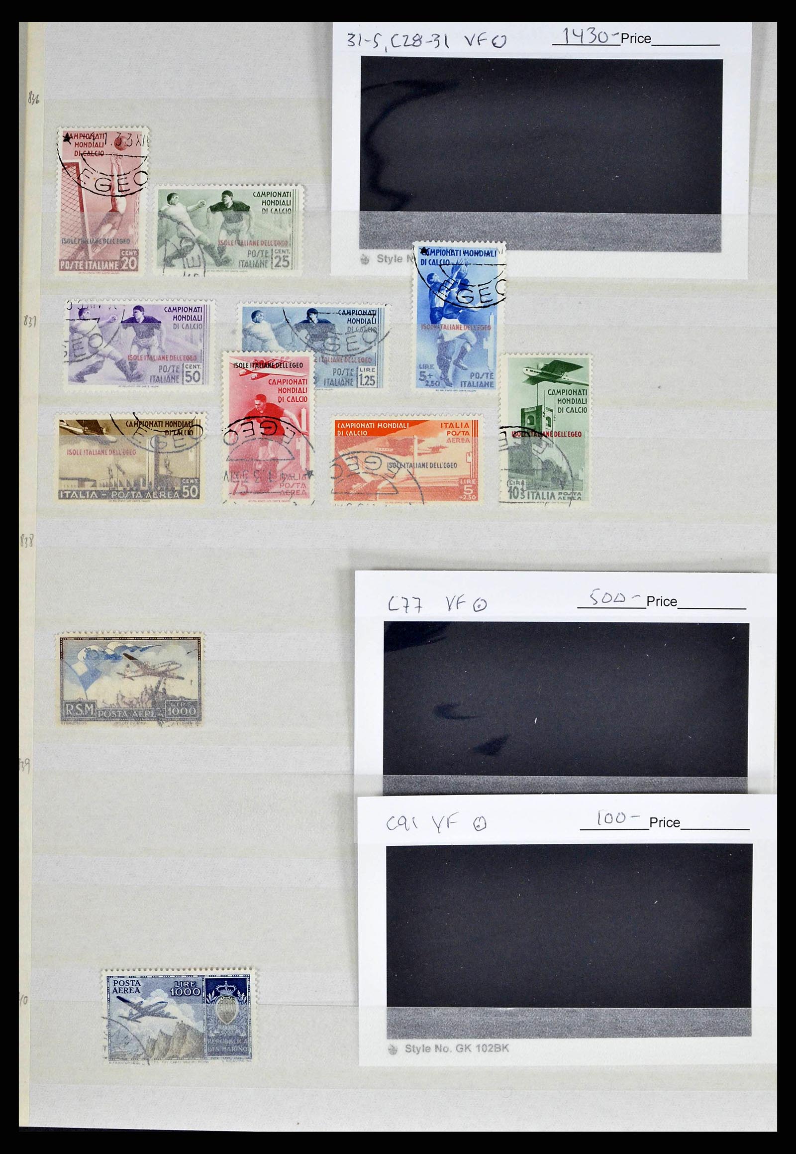 38370 0010 - Postzegelverzameling 38370 Wereld dure luchtpostzegels 1920-1961.