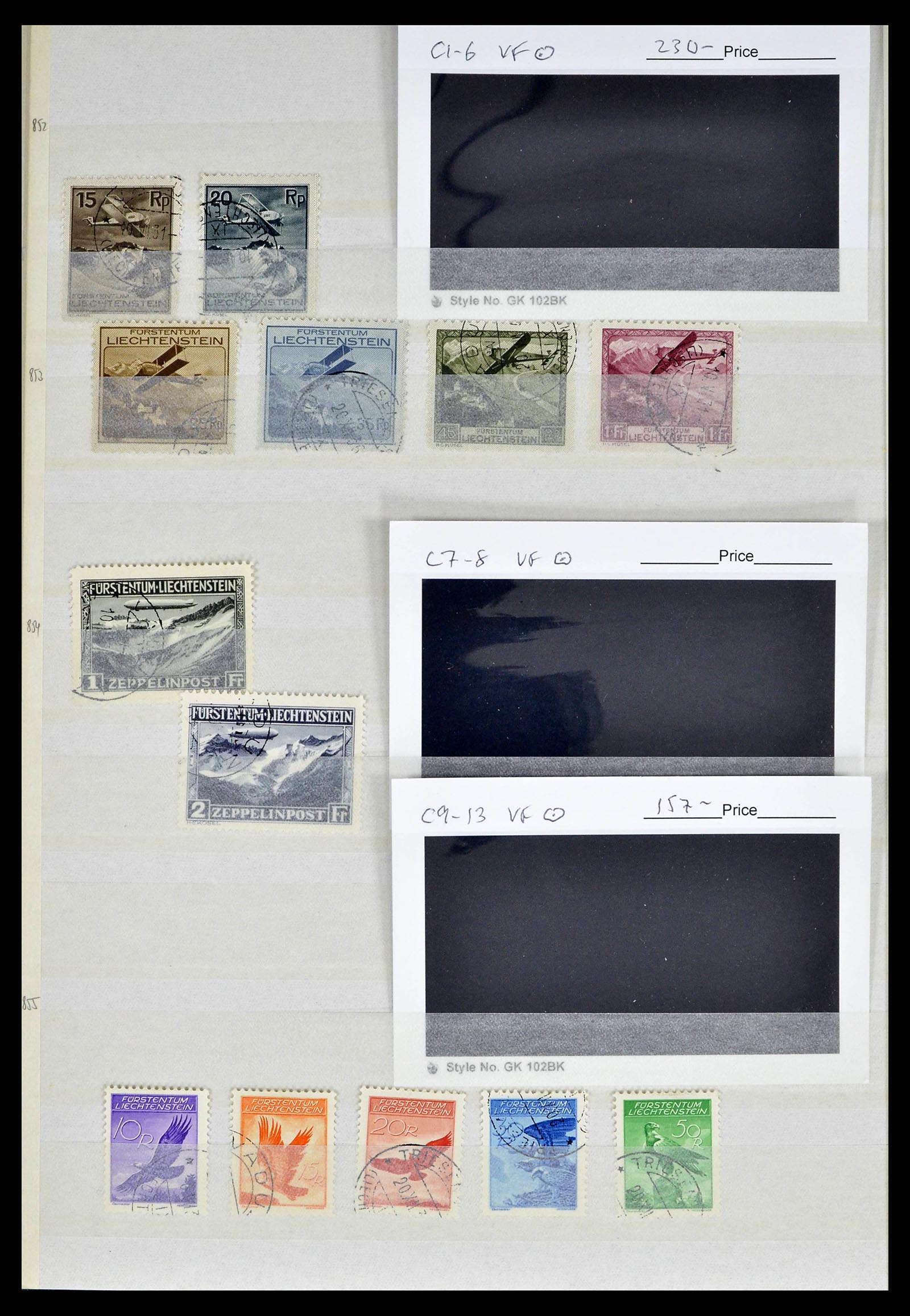 38370 0014 - Postzegelverzameling 38370 Wereld dure luchtpostzegels 1920-1961.