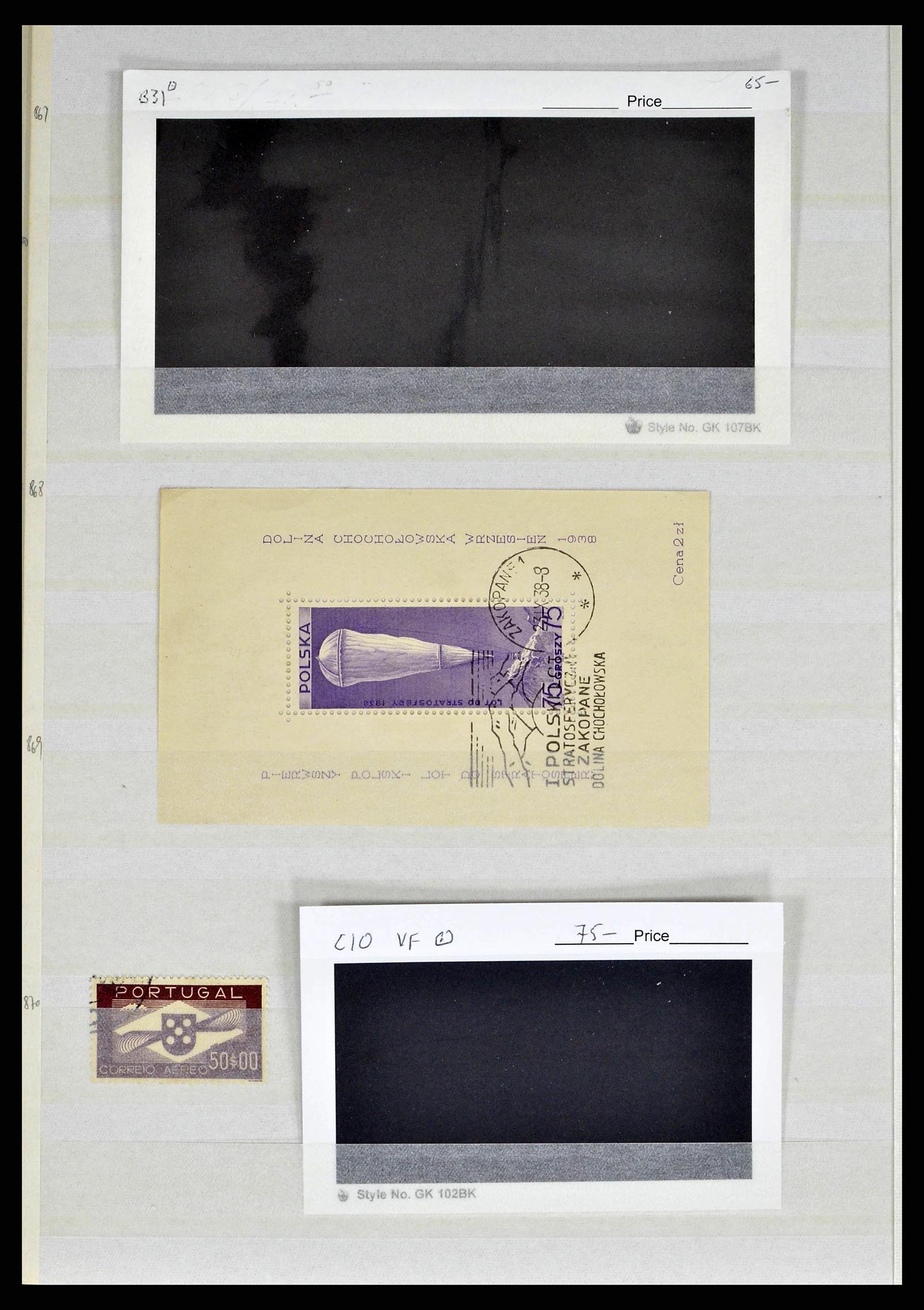 38370 0018 - Postzegelverzameling 38370 Wereld dure luchtpostzegels 1920-1961.