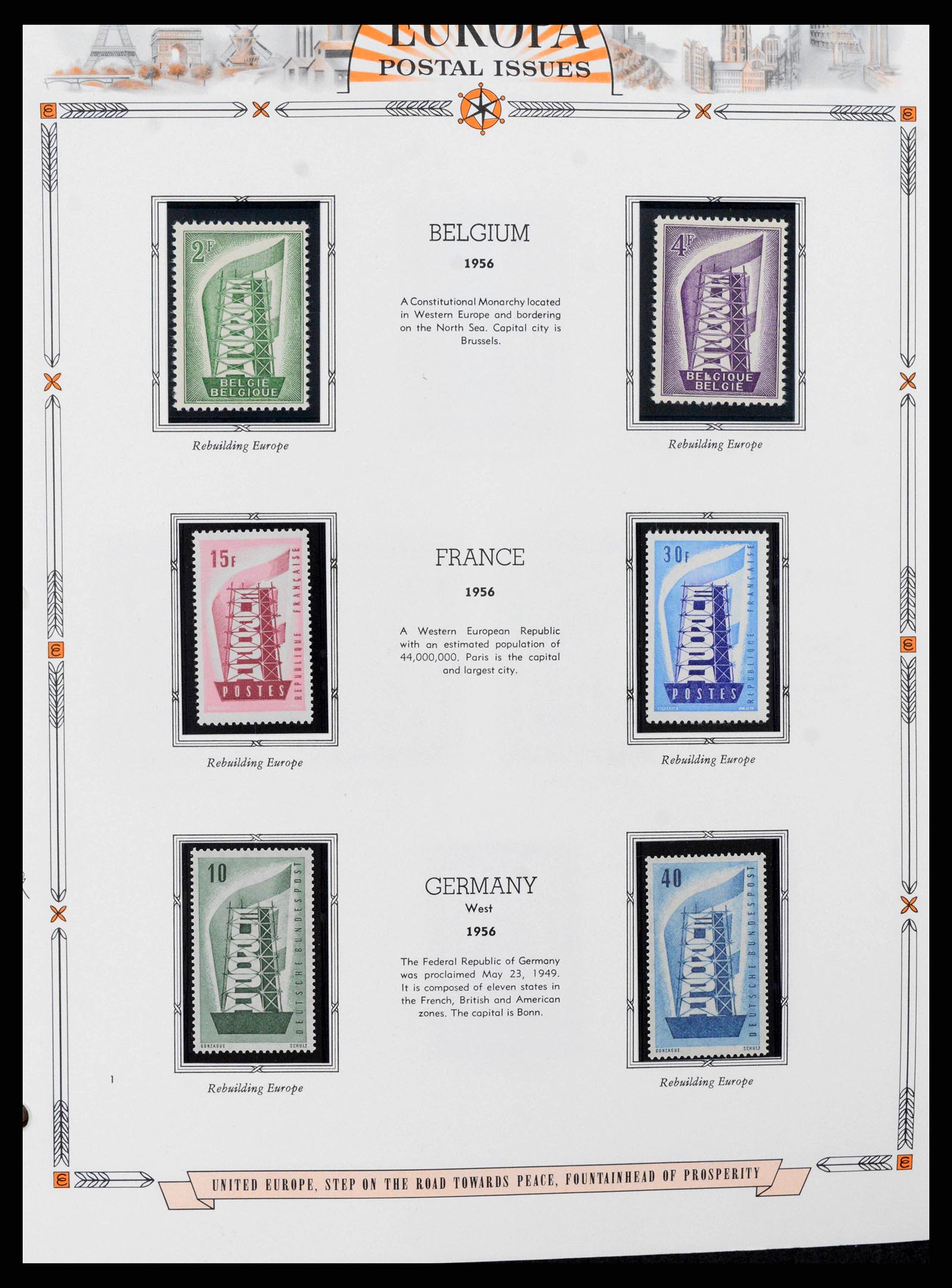38373 0001 - Postzegelverzameling 38373 Europa Cept compleet 1956-2005.
