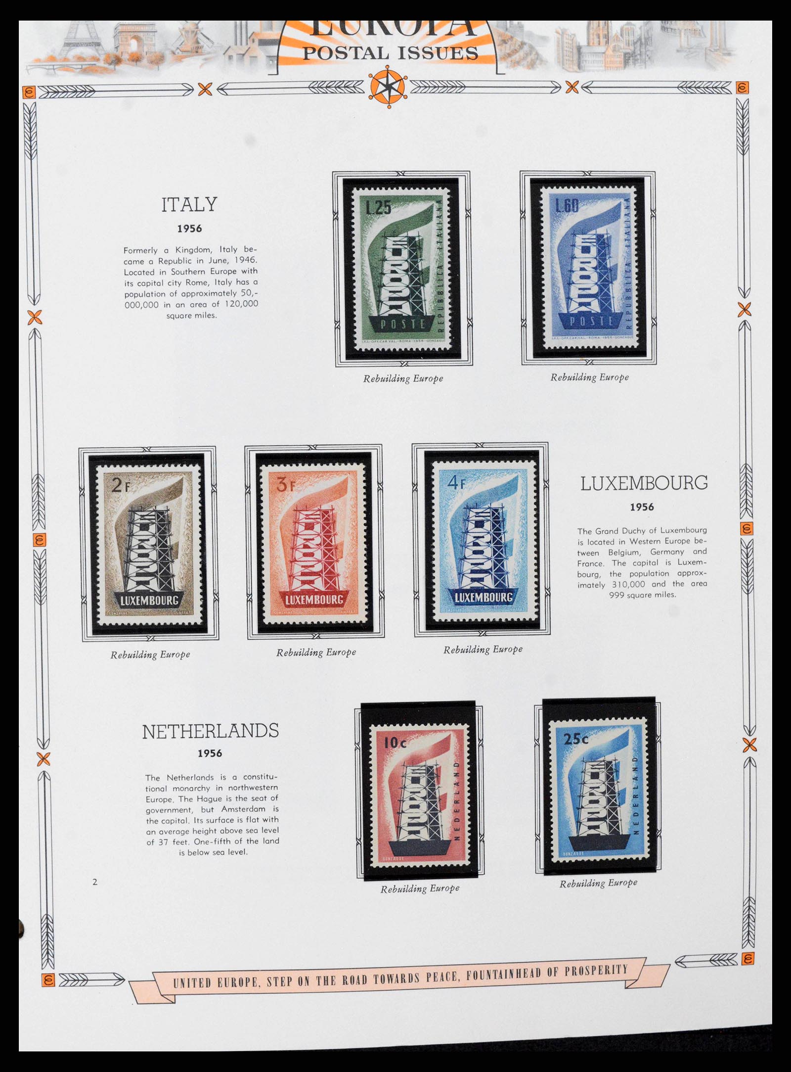 38373 0002 - Postzegelverzameling 38373 Europa Cept compleet 1956-2005.