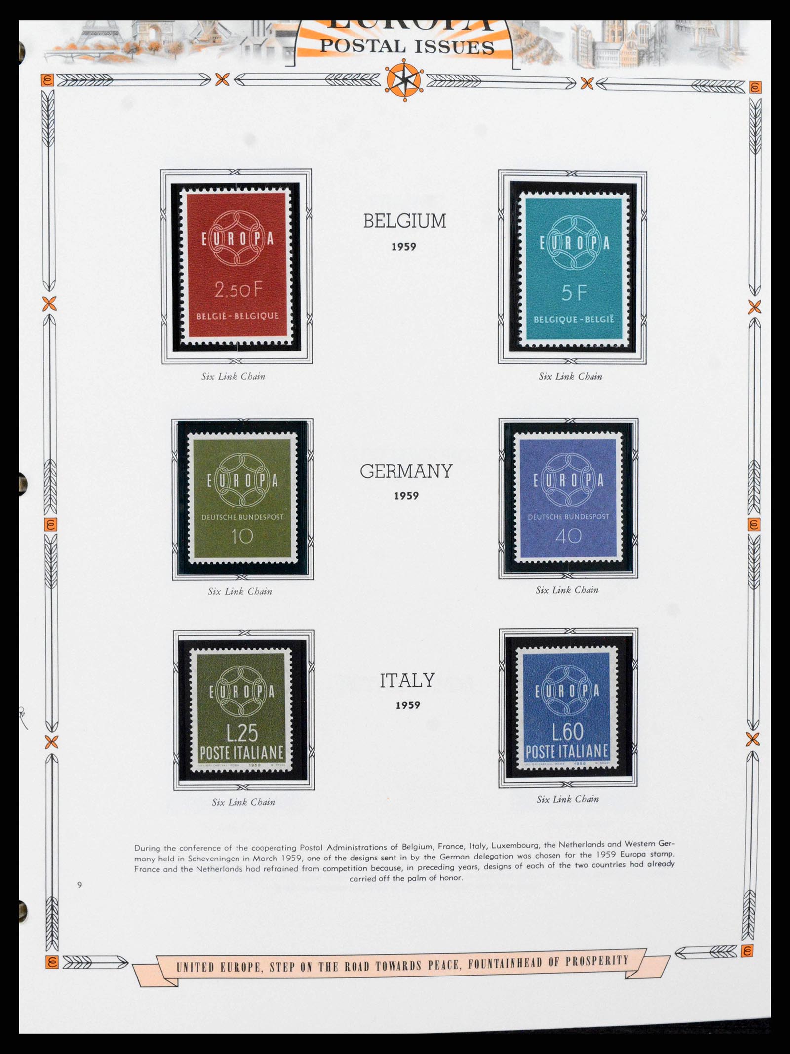 38373 0009 - Postzegelverzameling 38373 Europa Cept compleet 1956-2005.