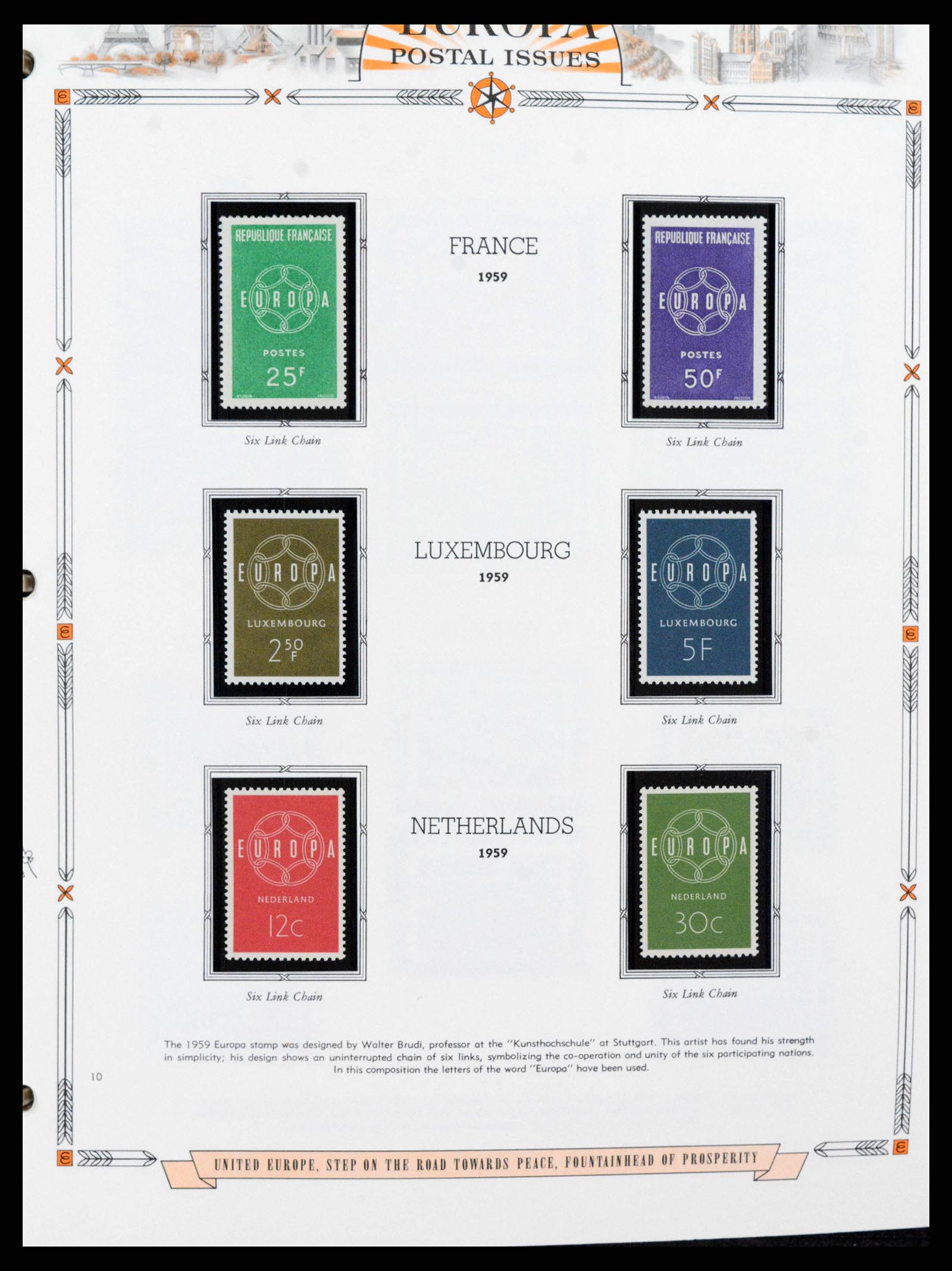 38373 0010 - Postzegelverzameling 38373 Europa Cept compleet 1956-2005.
