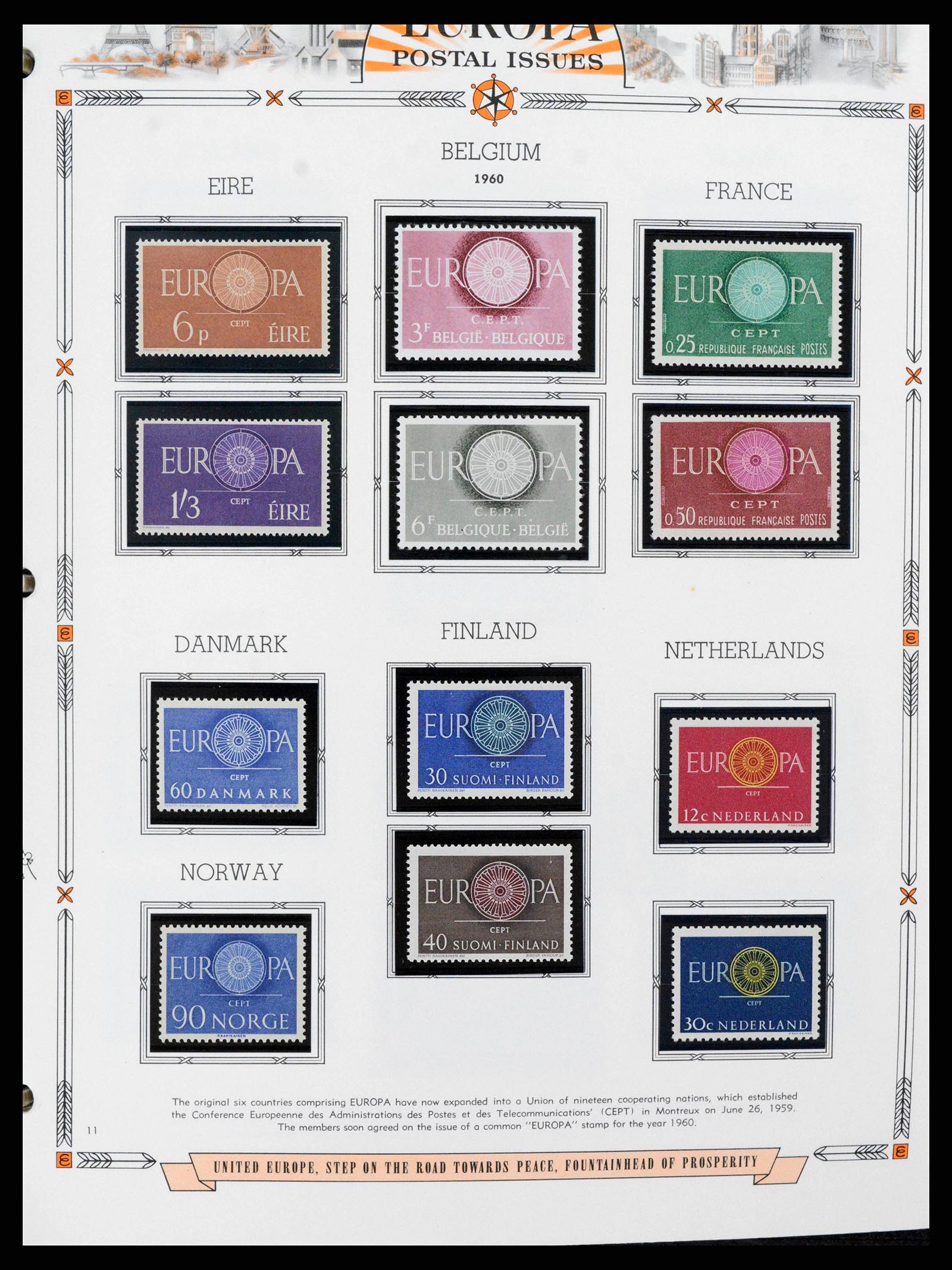 38373 0011 - Postzegelverzameling 38373 Europa Cept compleet 1956-2005.