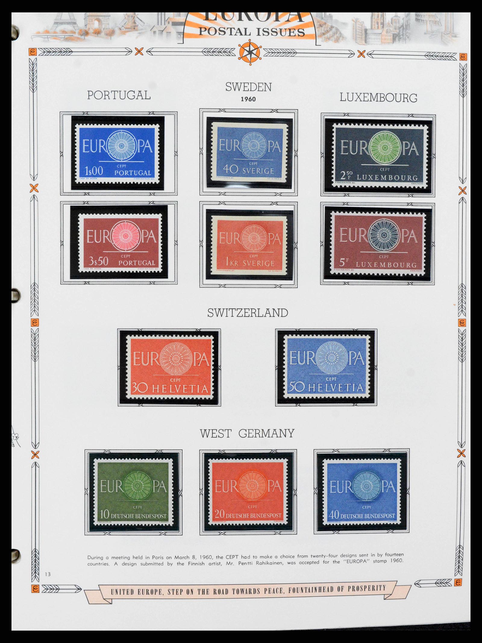 38373 0013 - Postzegelverzameling 38373 Europa Cept compleet 1956-2005.