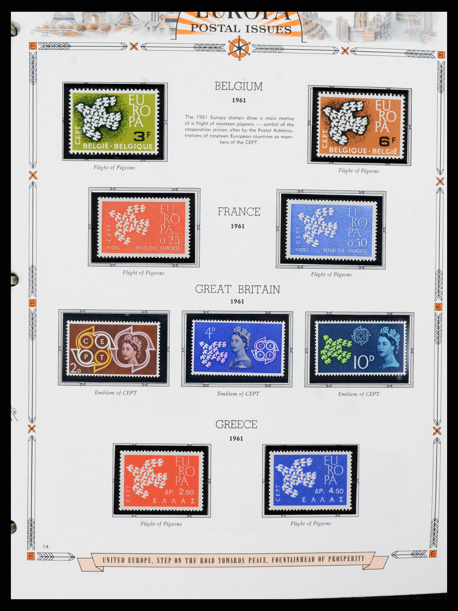 38373 0014 - Postzegelverzameling 38373 Europa Cept compleet 1956-2005.