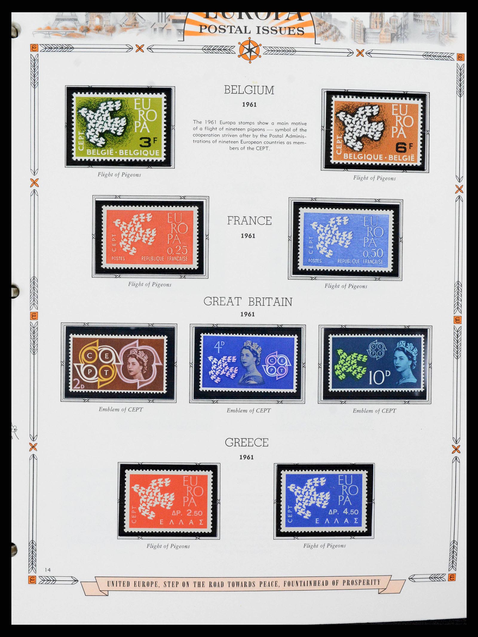 38373 0014 - Postzegelverzameling 38373 Europa Cept compleet 1956-2005.