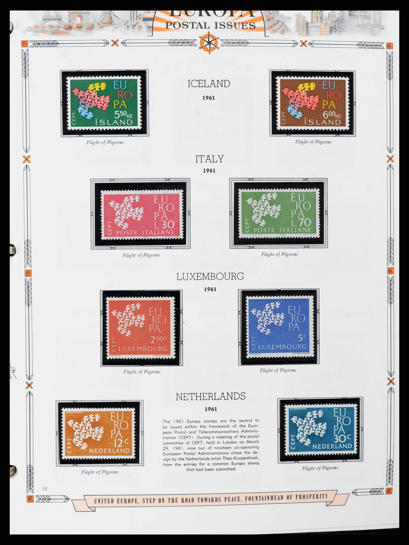 38373 0015 - Postzegelverzameling 38373 Europa Cept compleet 1956-2005.