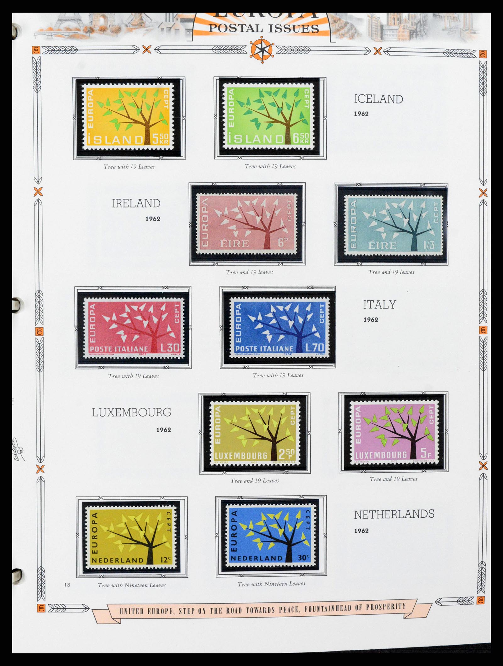 38373 0018 - Postzegelverzameling 38373 Europa Cept compleet 1956-2005.