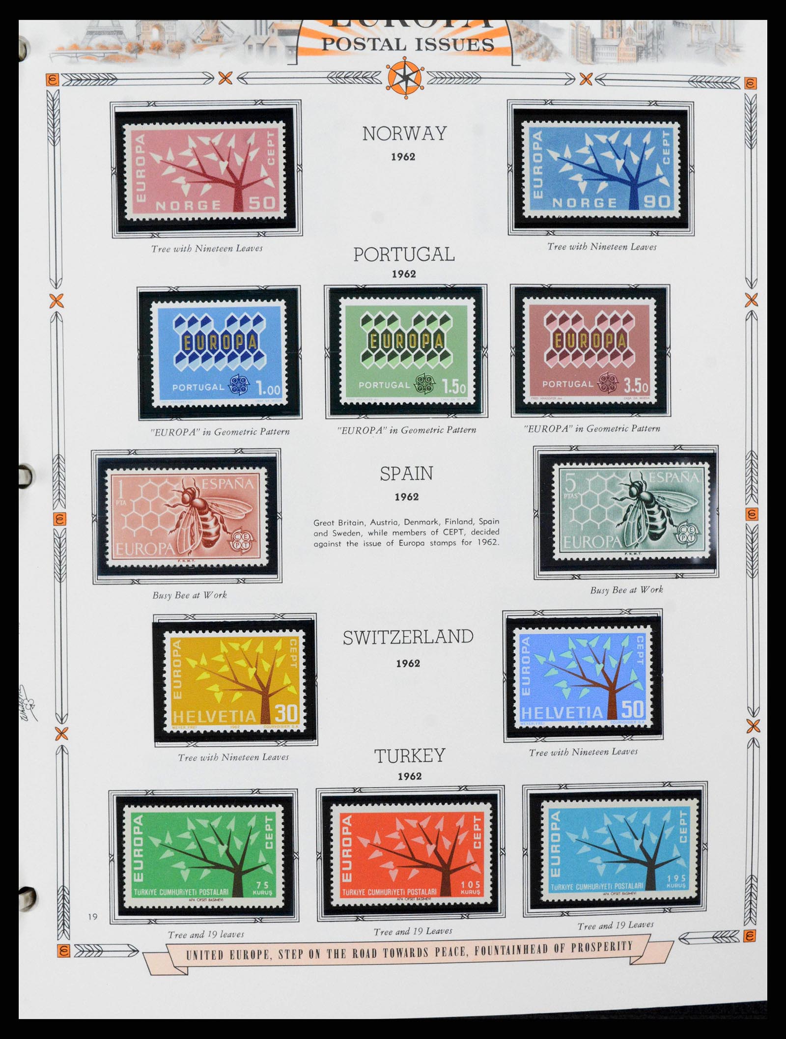 38373 0019 - Postzegelverzameling 38373 Europa Cept compleet 1956-2005.