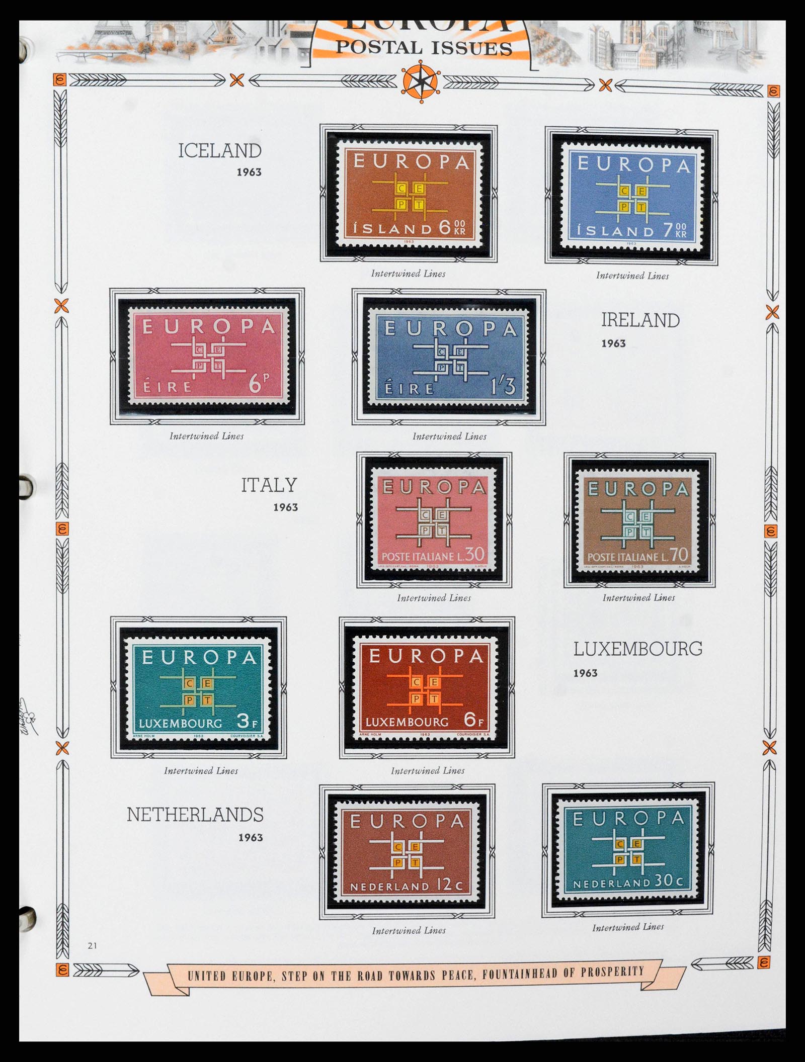 38373 0021 - Postzegelverzameling 38373 Europa Cept compleet 1956-2005.
