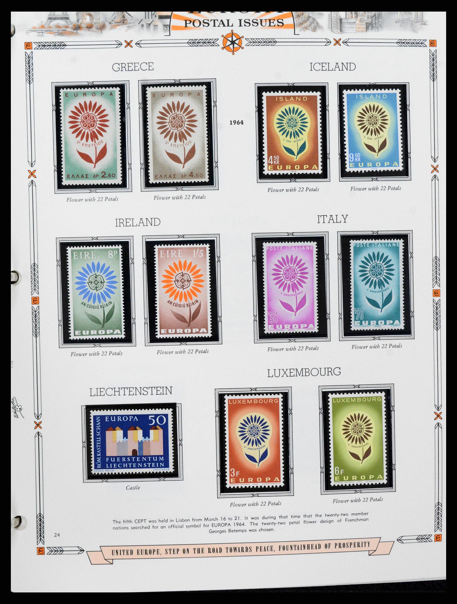 38373 0024 - Postzegelverzameling 38373 Europa Cept compleet 1956-2005.