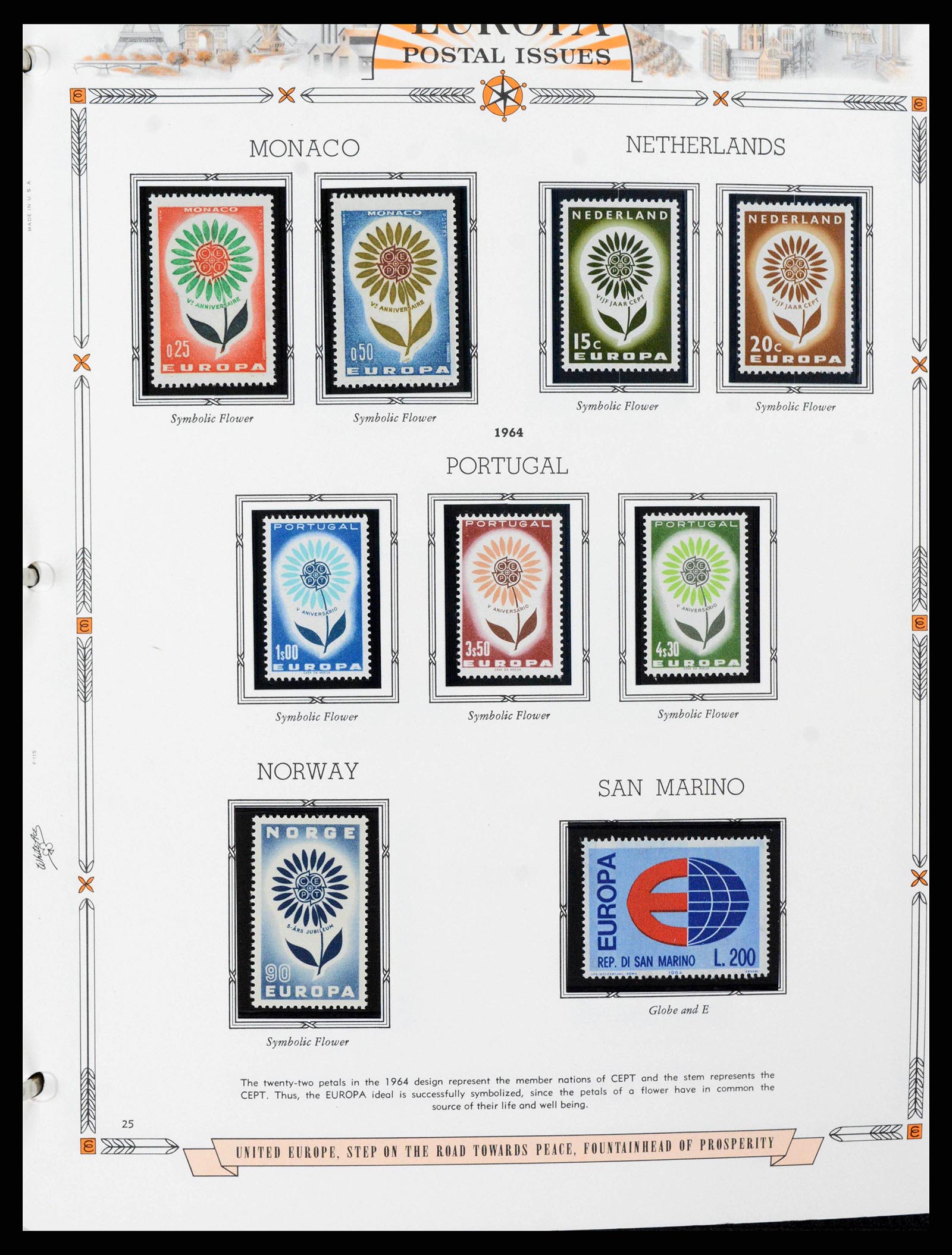 38373 0025 - Postzegelverzameling 38373 Europa Cept compleet 1956-2005.