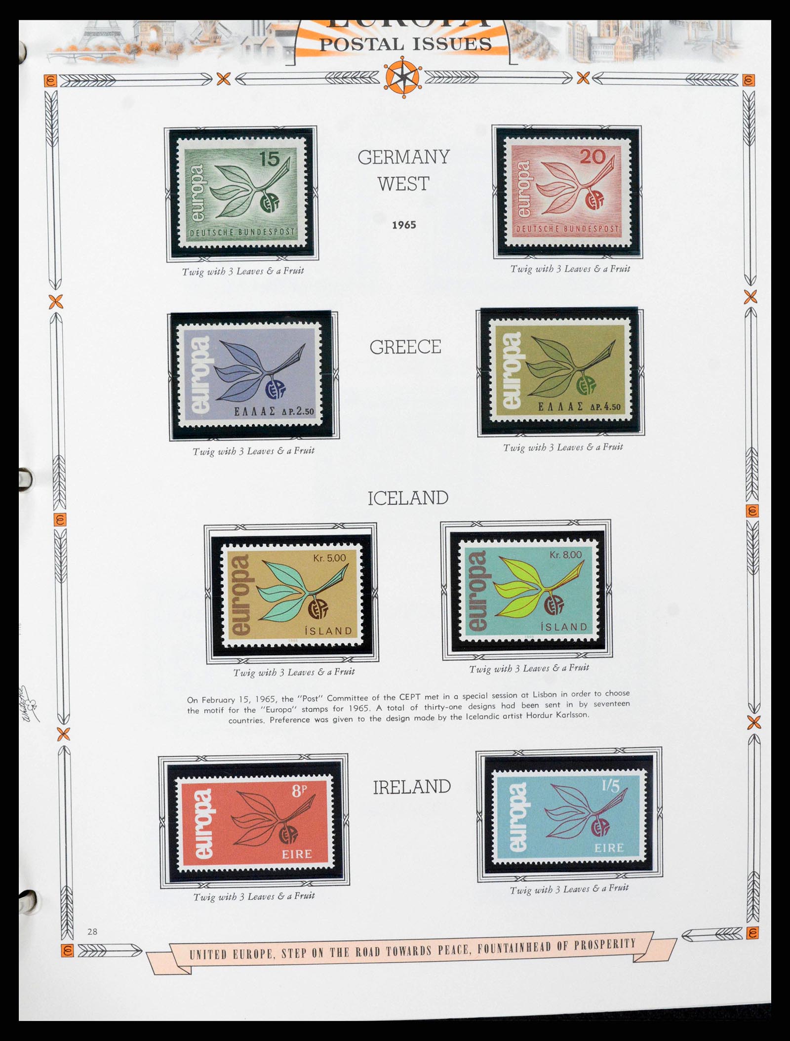 38373 0028 - Postzegelverzameling 38373 Europa Cept compleet 1956-2005.
