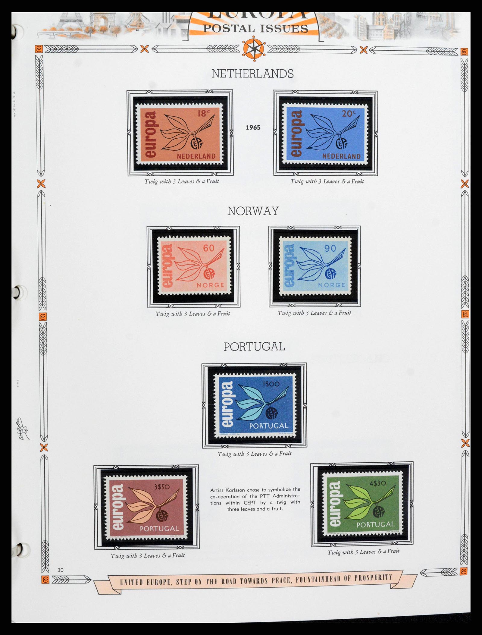 38373 0030 - Postzegelverzameling 38373 Europa Cept compleet 1956-2005.