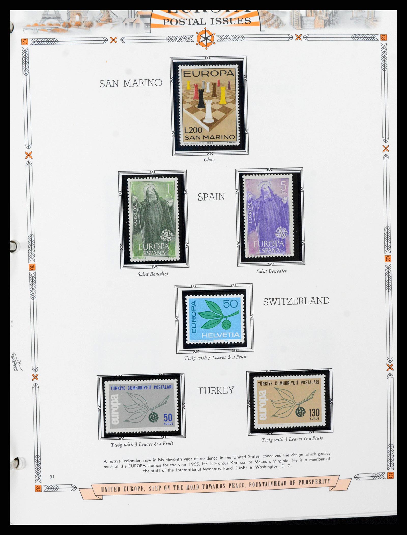 38373 0031 - Postzegelverzameling 38373 Europa Cept compleet 1956-2005.