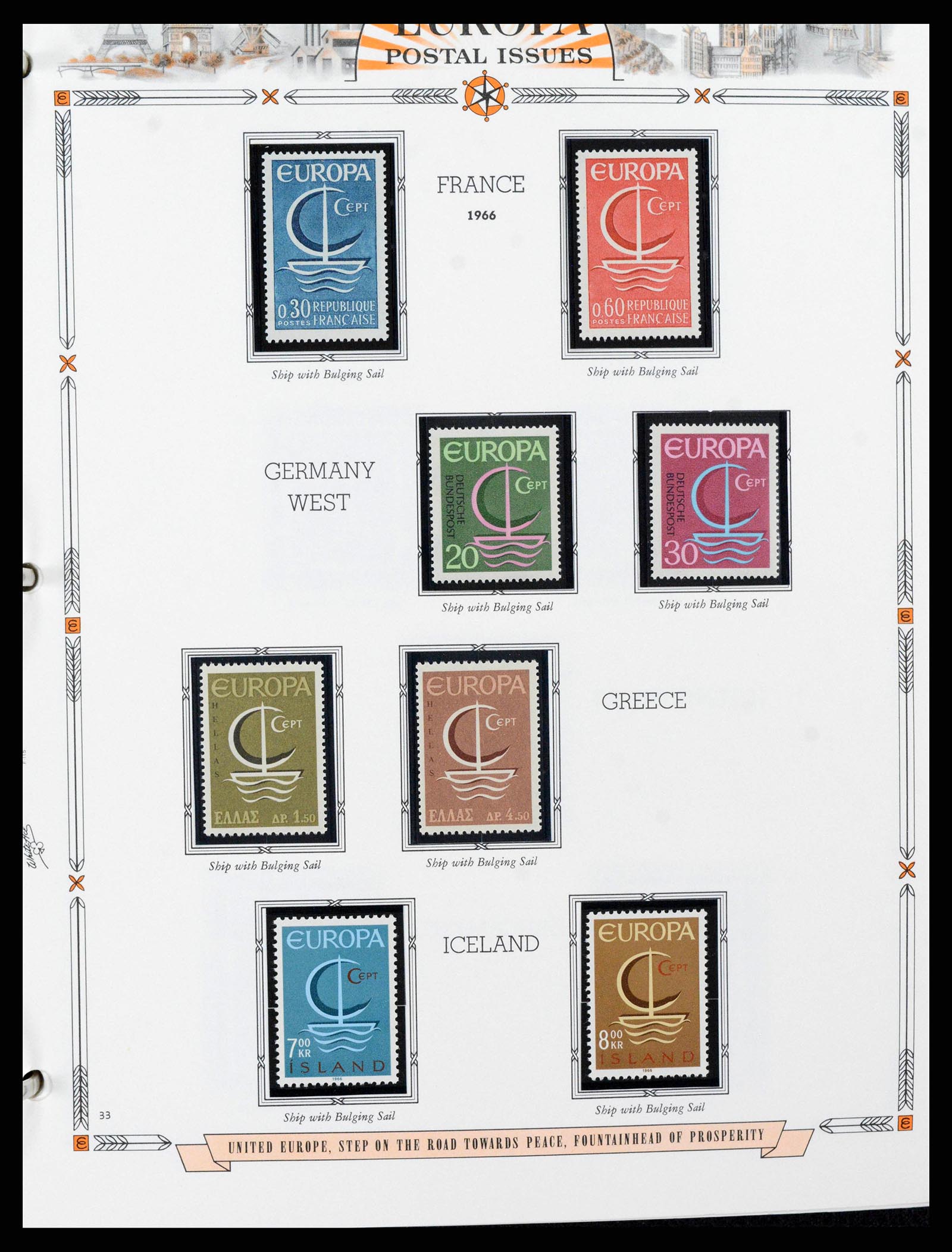 38373 0033 - Postzegelverzameling 38373 Europa Cept compleet 1956-2005.