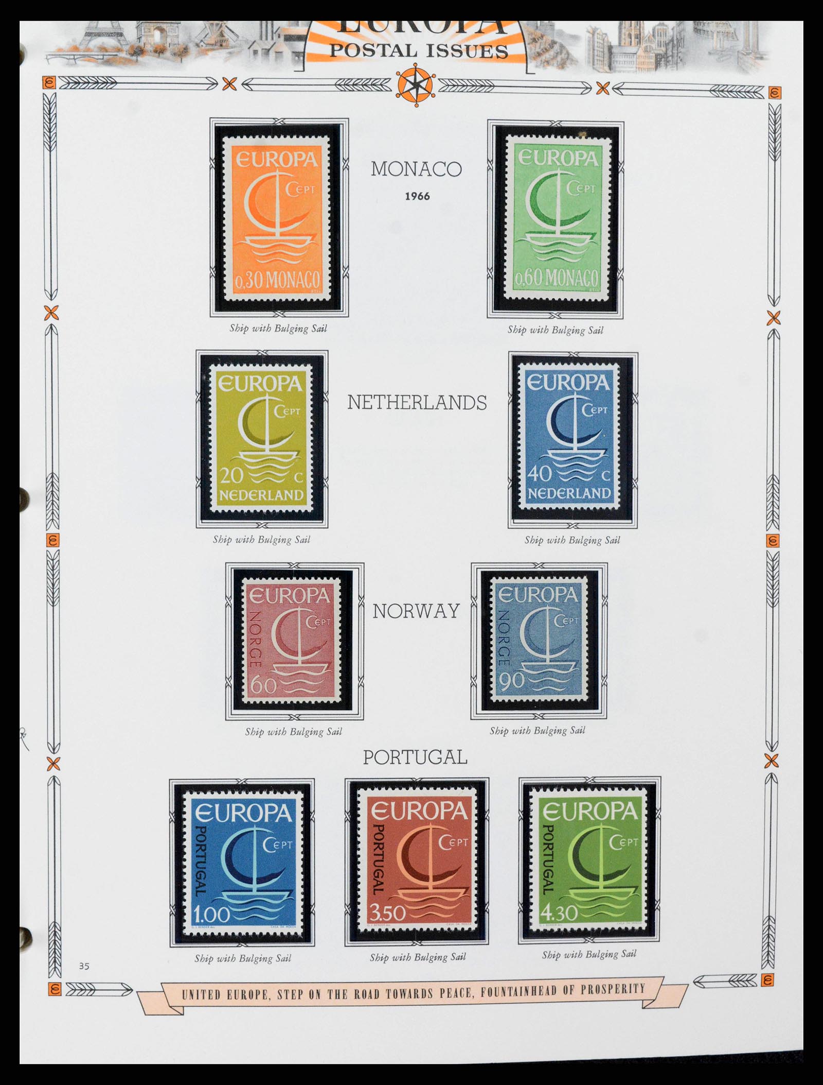 38373 0035 - Postzegelverzameling 38373 Europa Cept compleet 1956-2005.