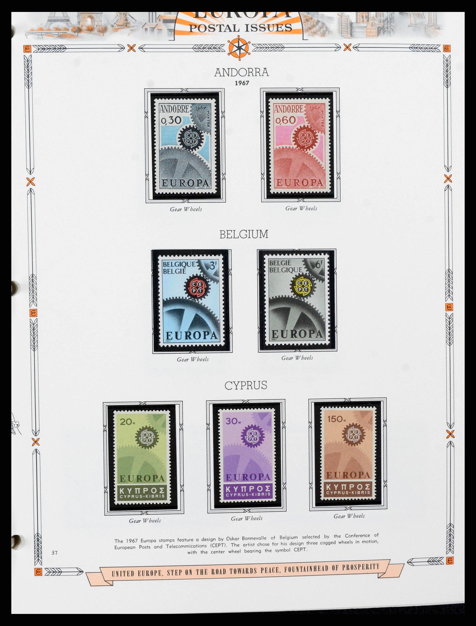 38373 0037 - Postzegelverzameling 38373 Europa Cept compleet 1956-2005.