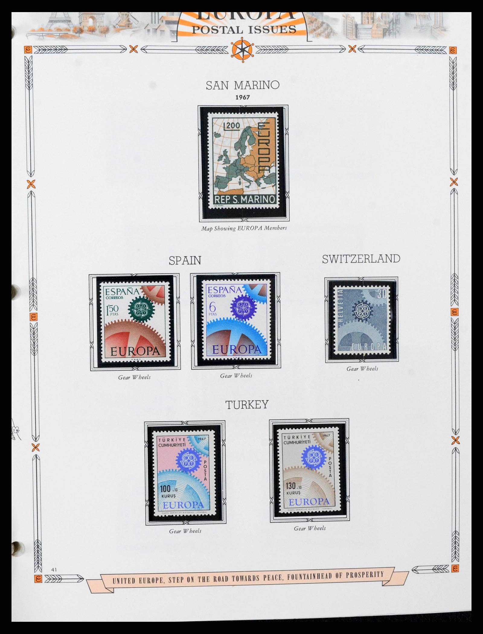 38373 0041 - Postzegelverzameling 38373 Europa Cept compleet 1956-2005.