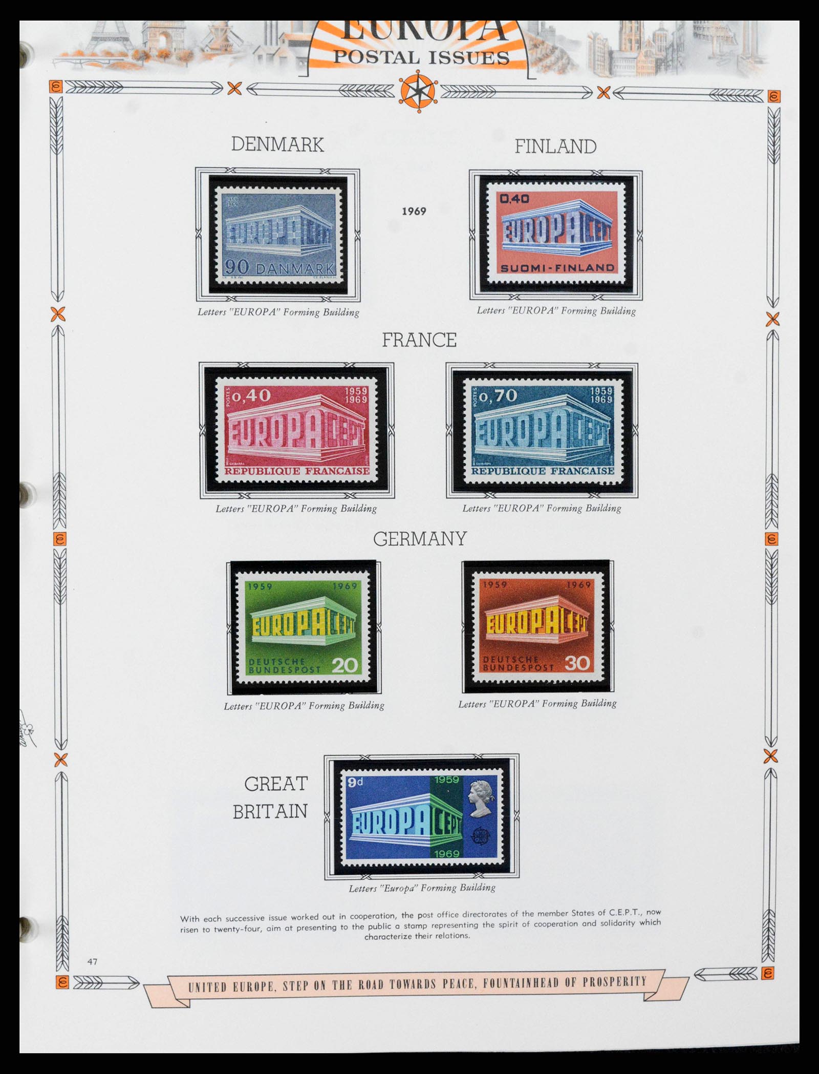 38373 0047 - Postzegelverzameling 38373 Europa Cept compleet 1956-2005.