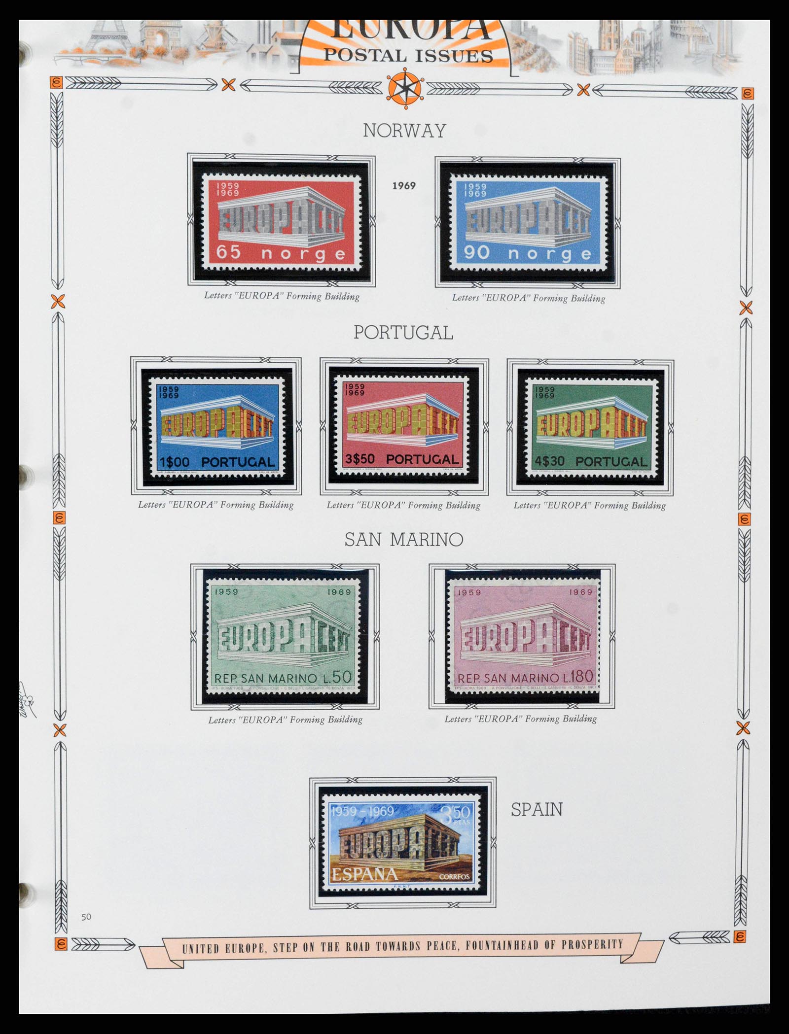 38373 0050 - Postzegelverzameling 38373 Europa Cept compleet 1956-2005.