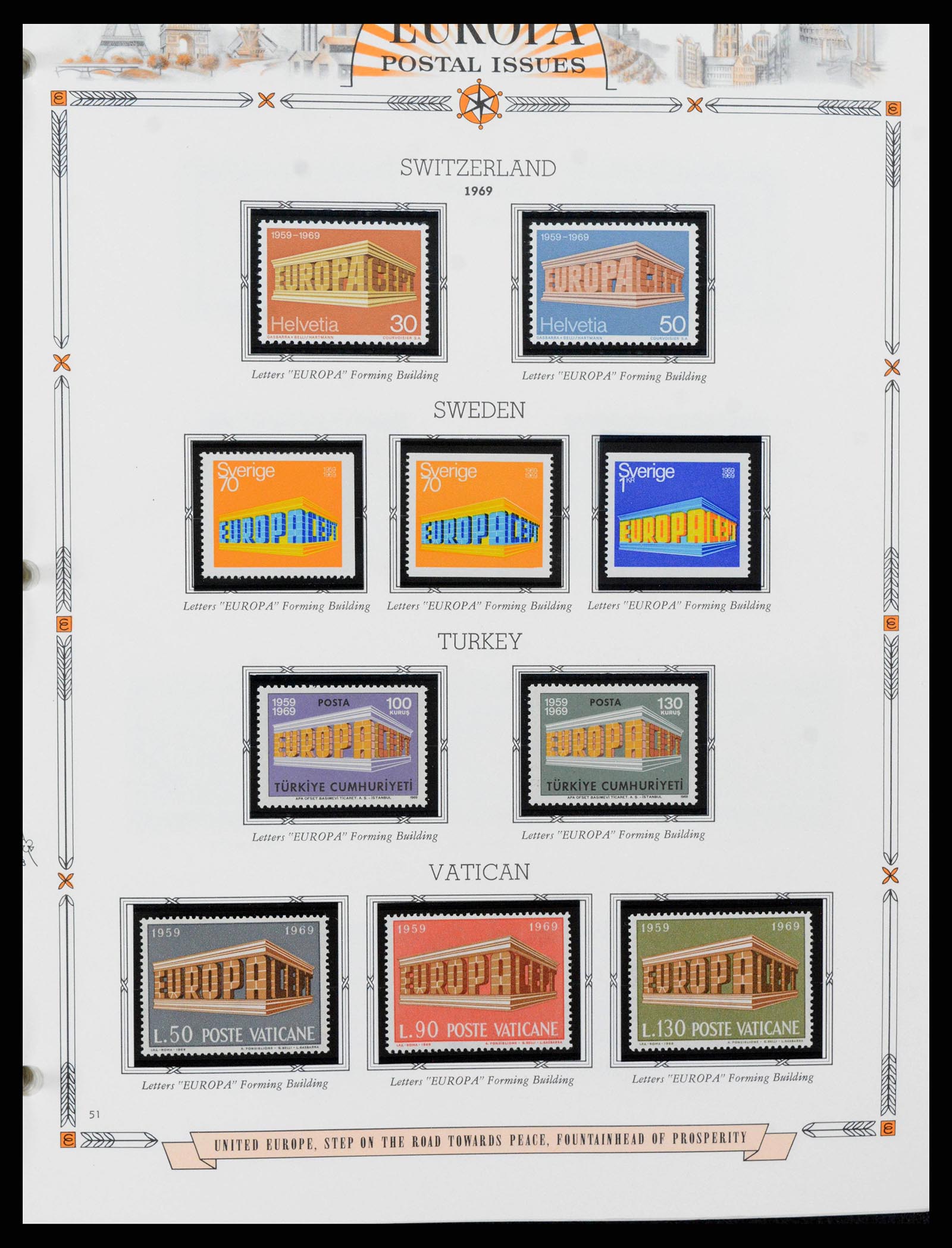 38373 0051 - Postzegelverzameling 38373 Europa Cept compleet 1956-2005.