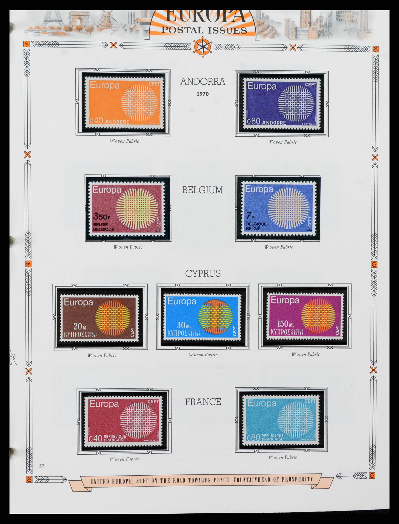 38373 0052 - Postzegelverzameling 38373 Europa Cept compleet 1956-2005.