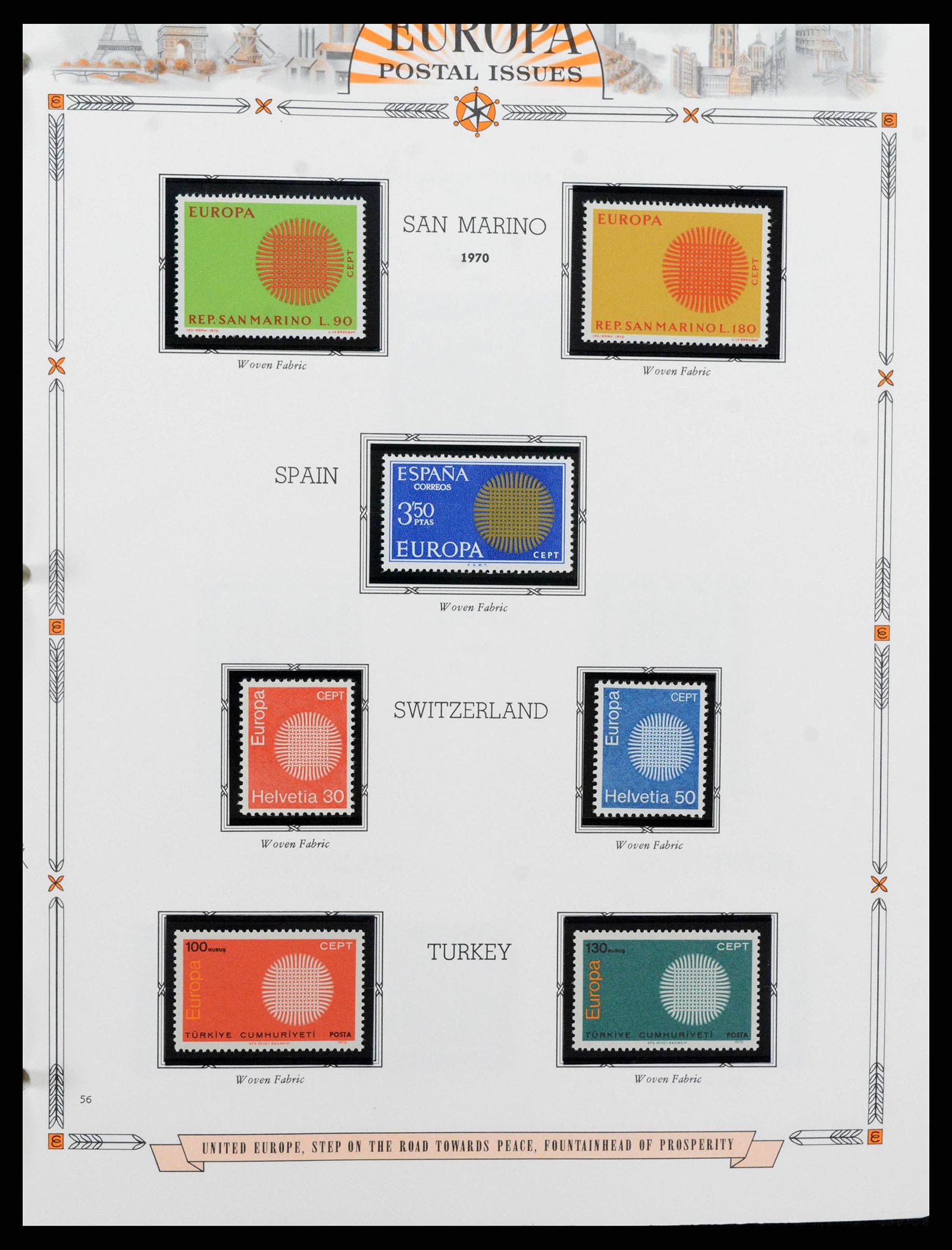 38373 0056 - Postzegelverzameling 38373 Europa Cept compleet 1956-2005.