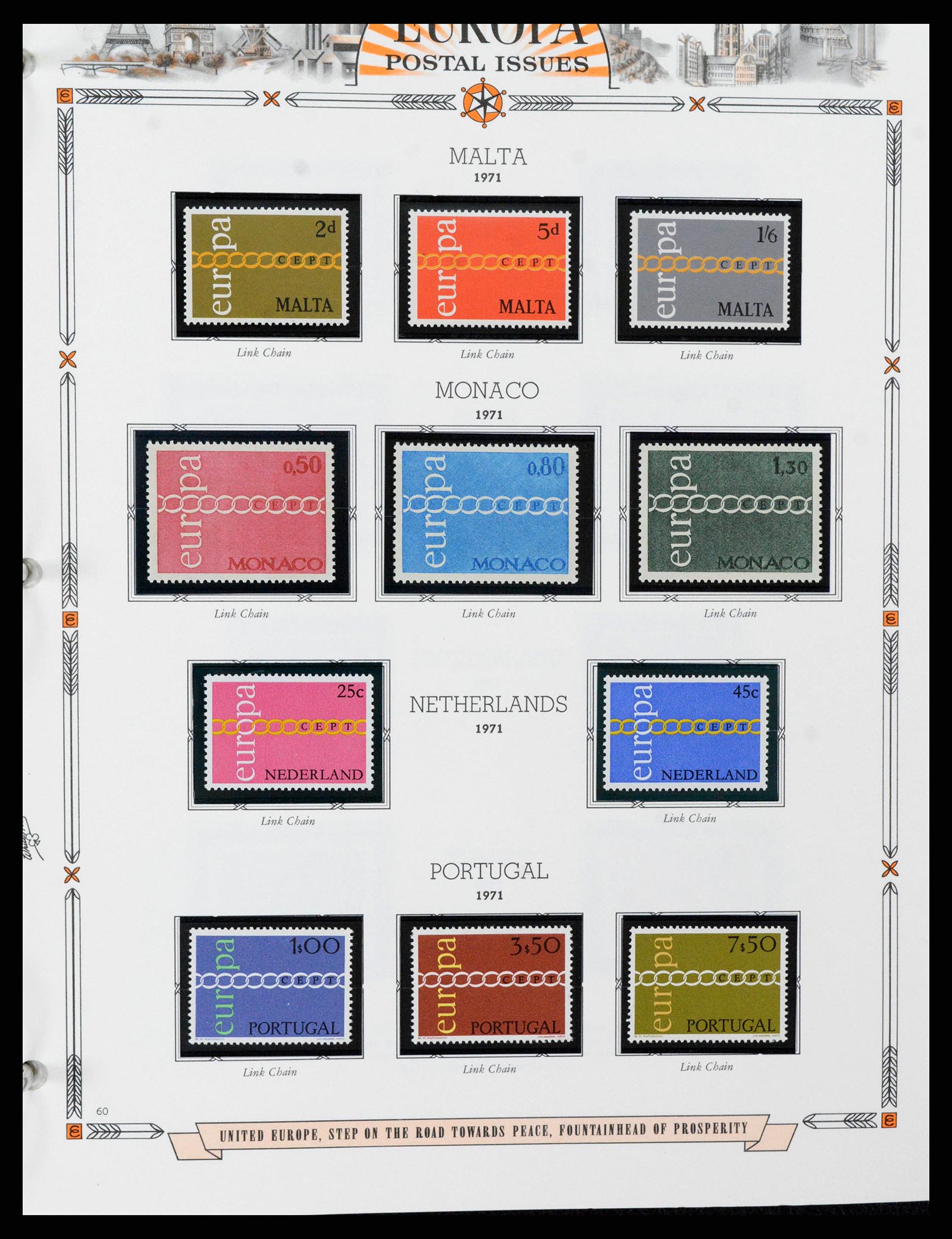 38373 0063 - Postzegelverzameling 38373 Europa Cept compleet 1956-2005.