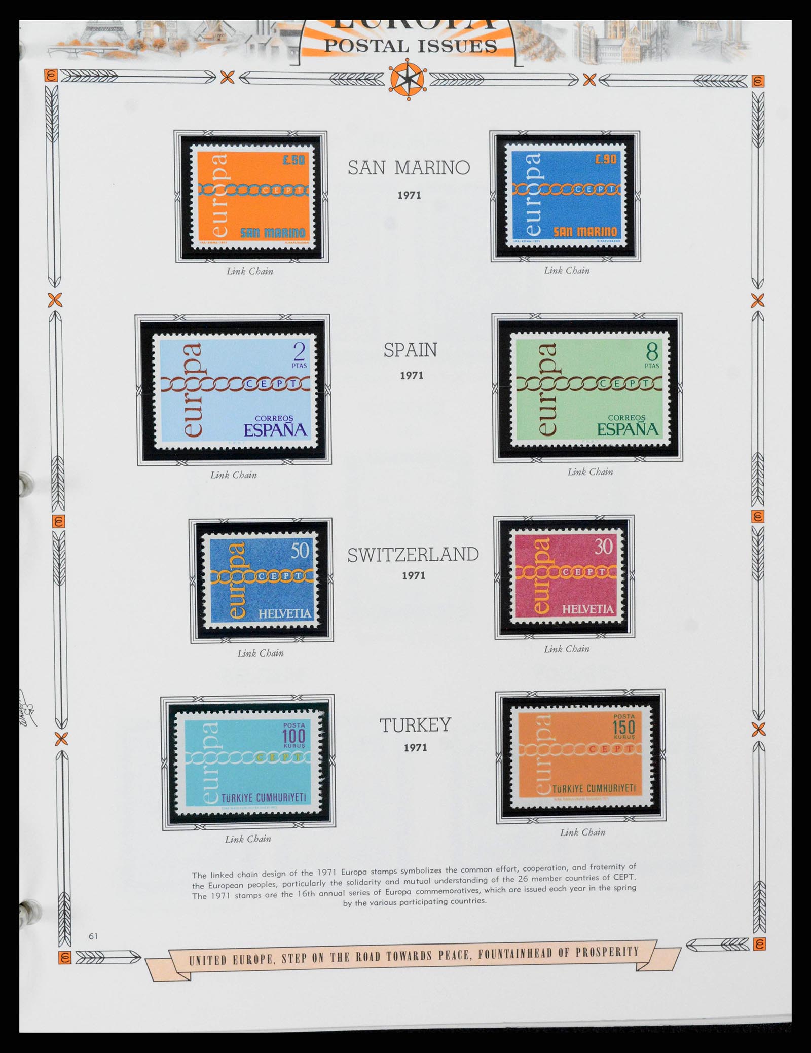 38373 0064 - Postzegelverzameling 38373 Europa Cept compleet 1956-2005.