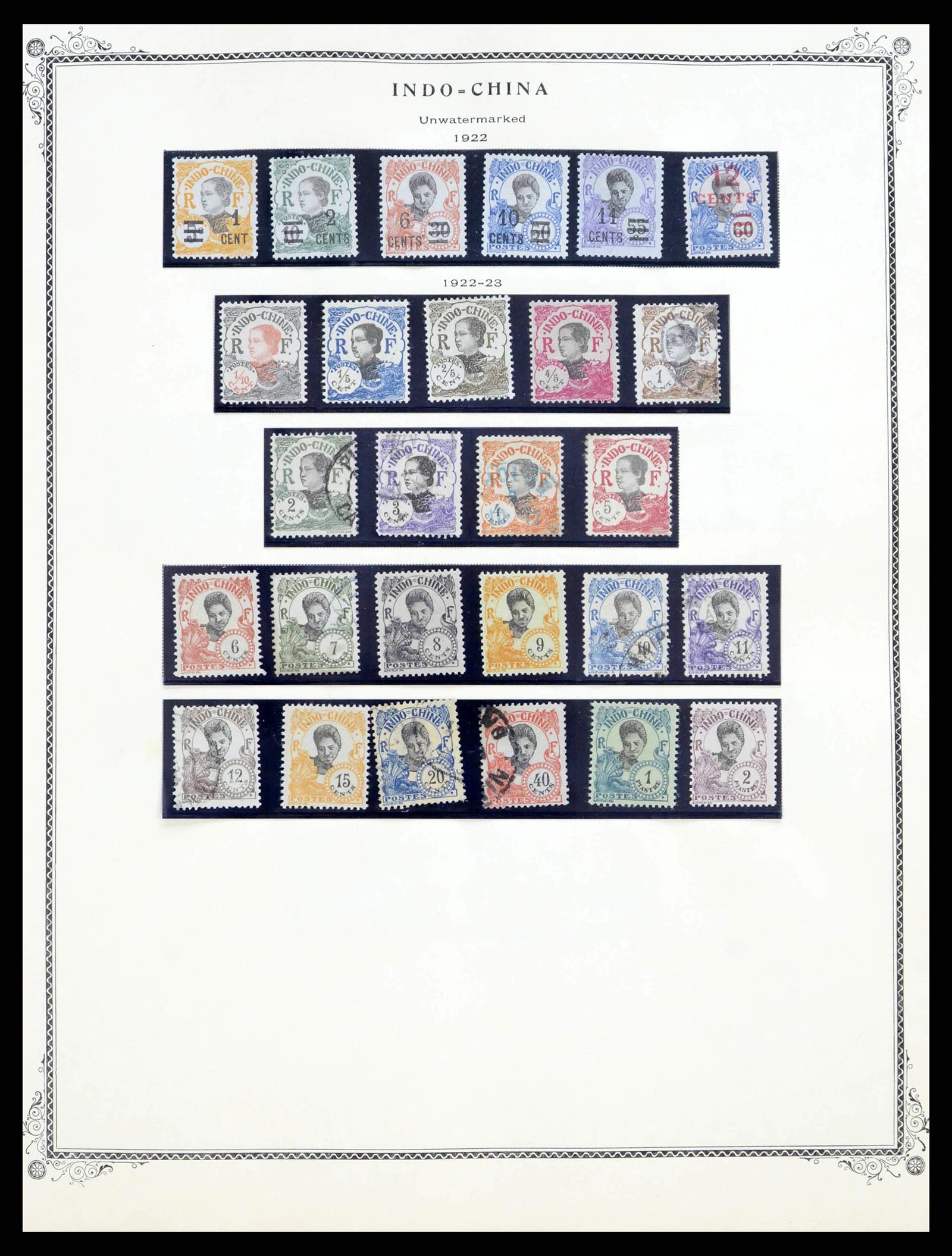 38375 0019 - Postzegelverzameling 38375 Franse koloniën 1889-1980.