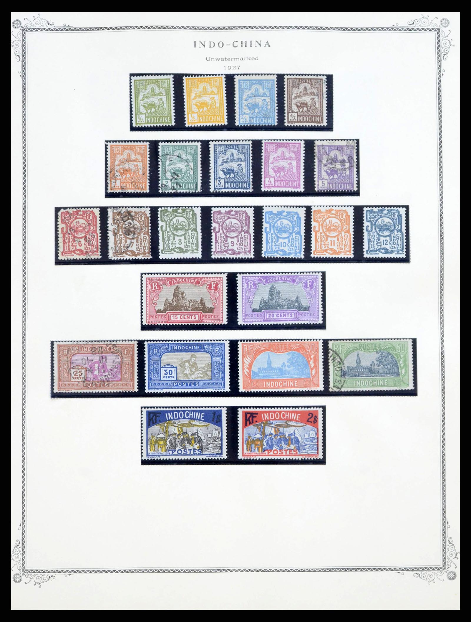 38375 0020 - Postzegelverzameling 38375 Franse koloniën 1889-1980.