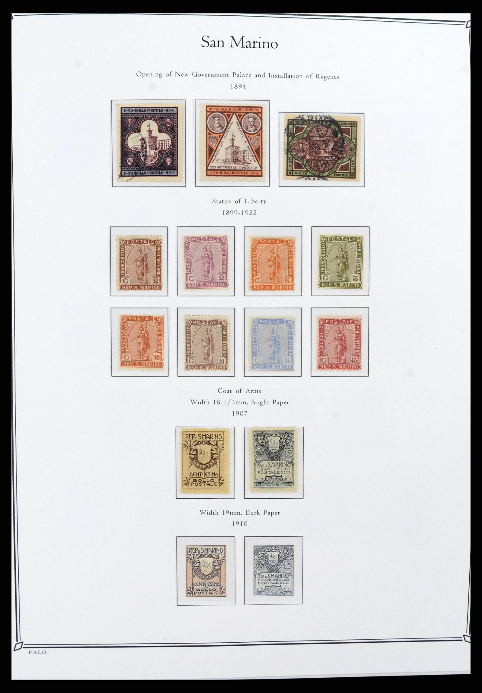 38376 0002 - Stamp collection 38376 San Marino 1877-2017!