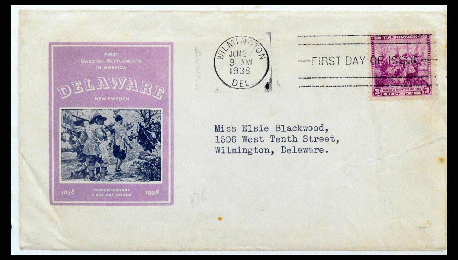 38377 0003 - Postzegelverzameling 38377 USA brieven 1835(!)-1950.