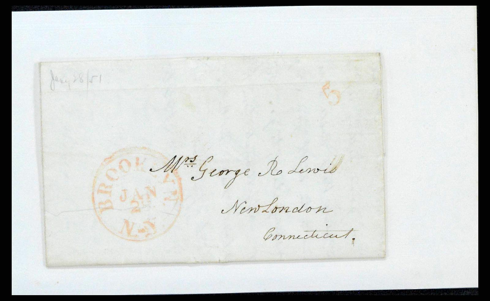 38377 0015 - Postzegelverzameling 38377 USA brieven 1835(!)-1950.
