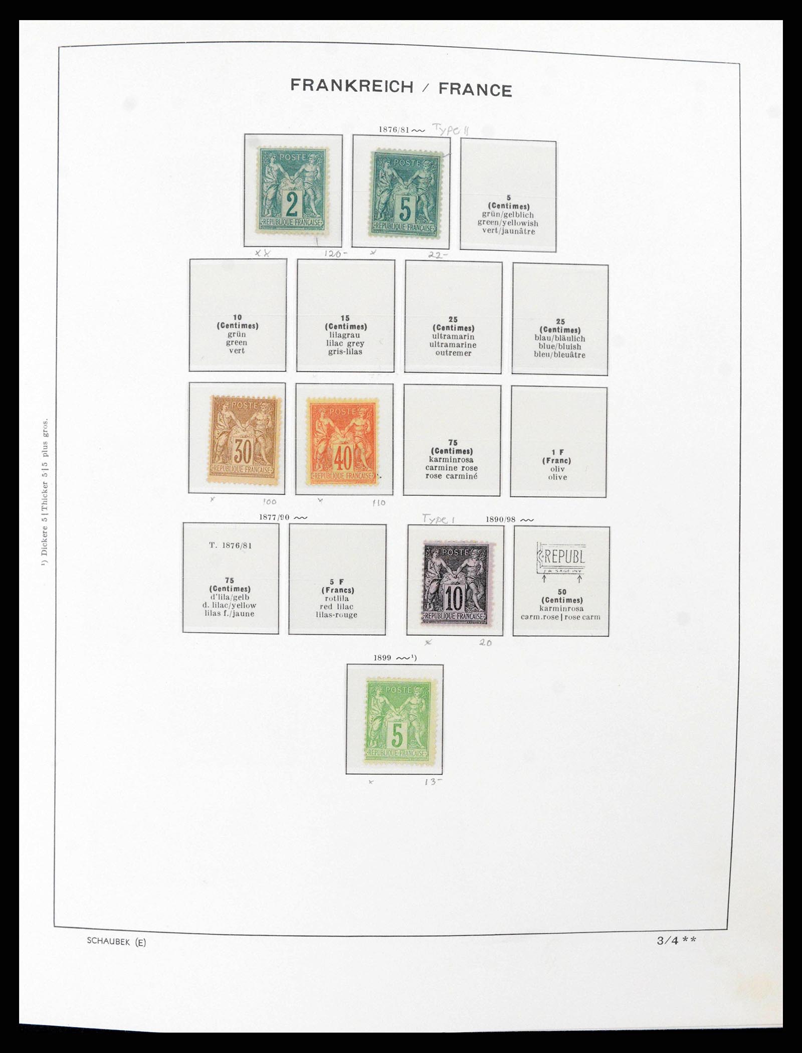 38380 0006 - Postzegelverzameling 38380 Frankrijk 1853-2004.