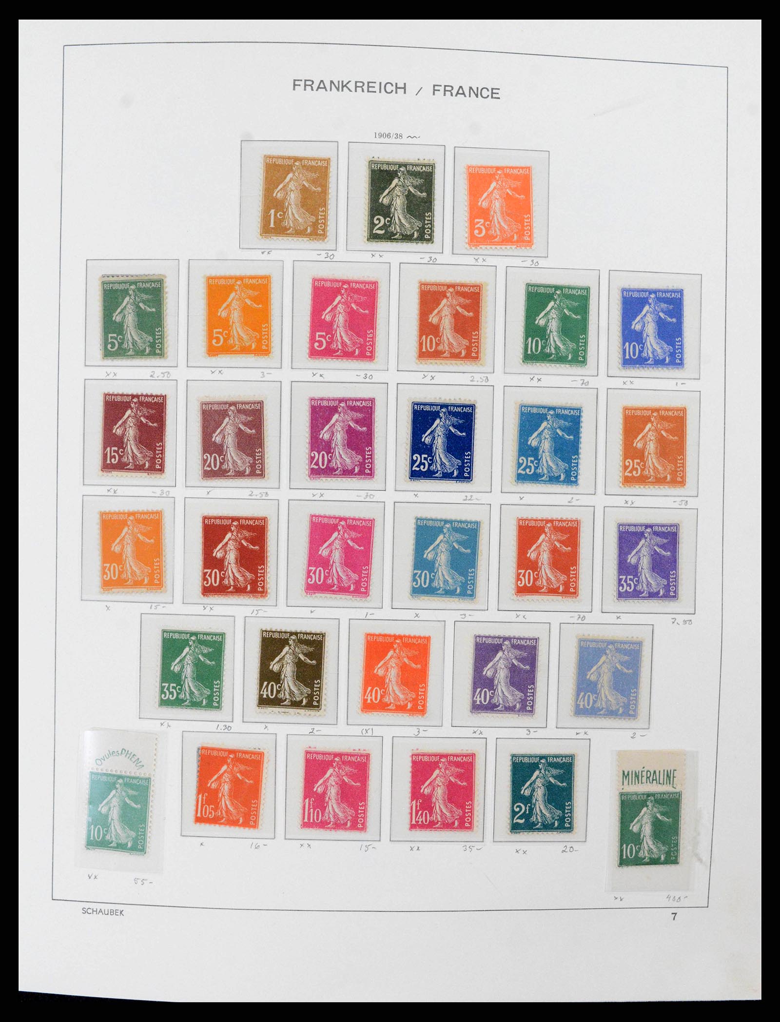 38380 0009 - Postzegelverzameling 38380 Frankrijk 1853-2004.