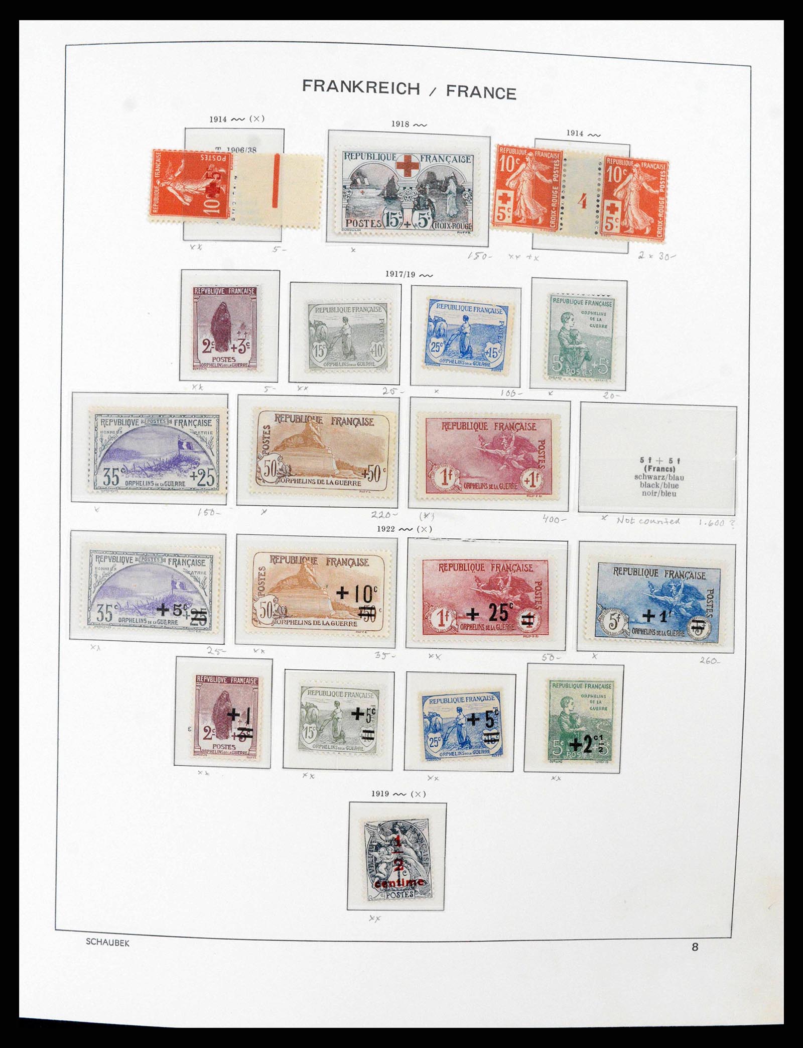 38380 0010 - Postzegelverzameling 38380 Frankrijk 1853-2004.