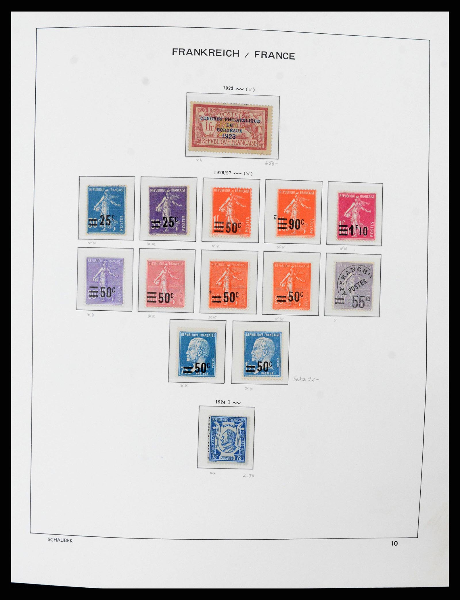 38380 0013 - Postzegelverzameling 38380 Frankrijk 1853-2004.