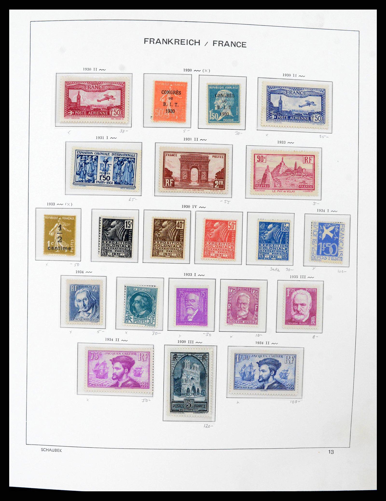 38380 0016 - Postzegelverzameling 38380 Frankrijk 1853-2004.